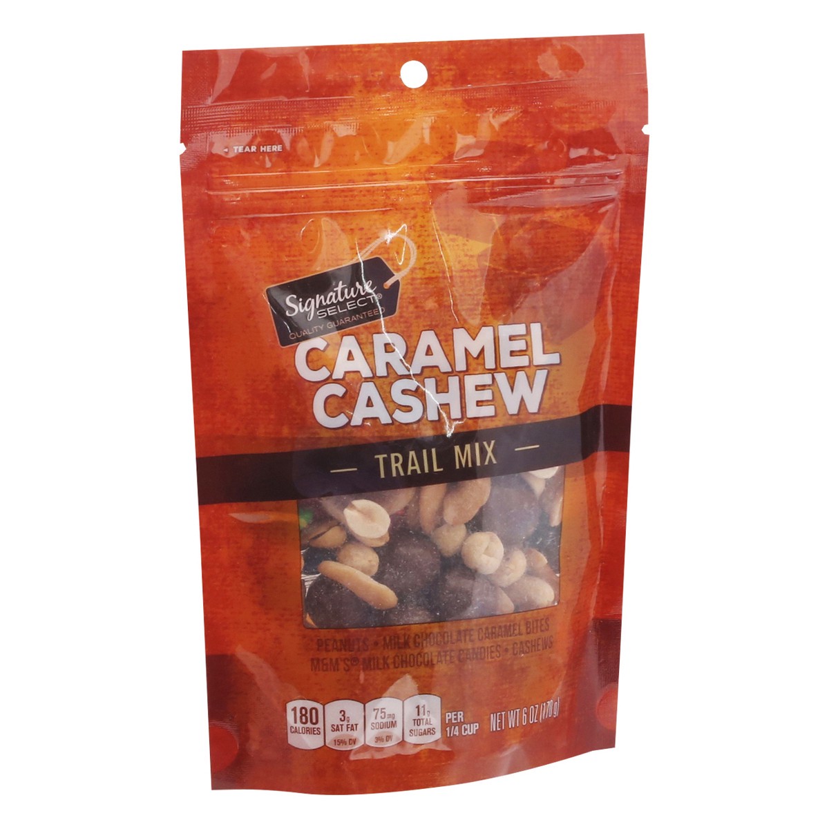 slide 5 of 13, Signature Select Caramel Cashew Trail Mix 6 oz, 6 oz