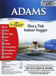 Adams Flea & Tick Indoor Fogger 2 ea