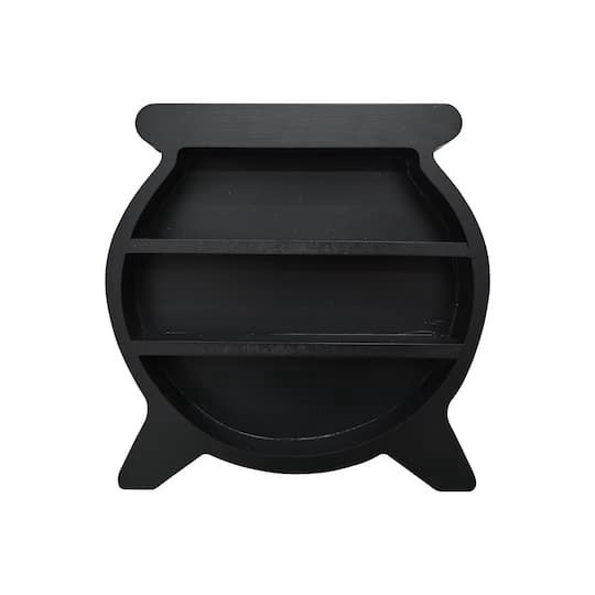 slide 1 of 5, 9" Black Cauldron Wall Shelf By Ashland, 9 in