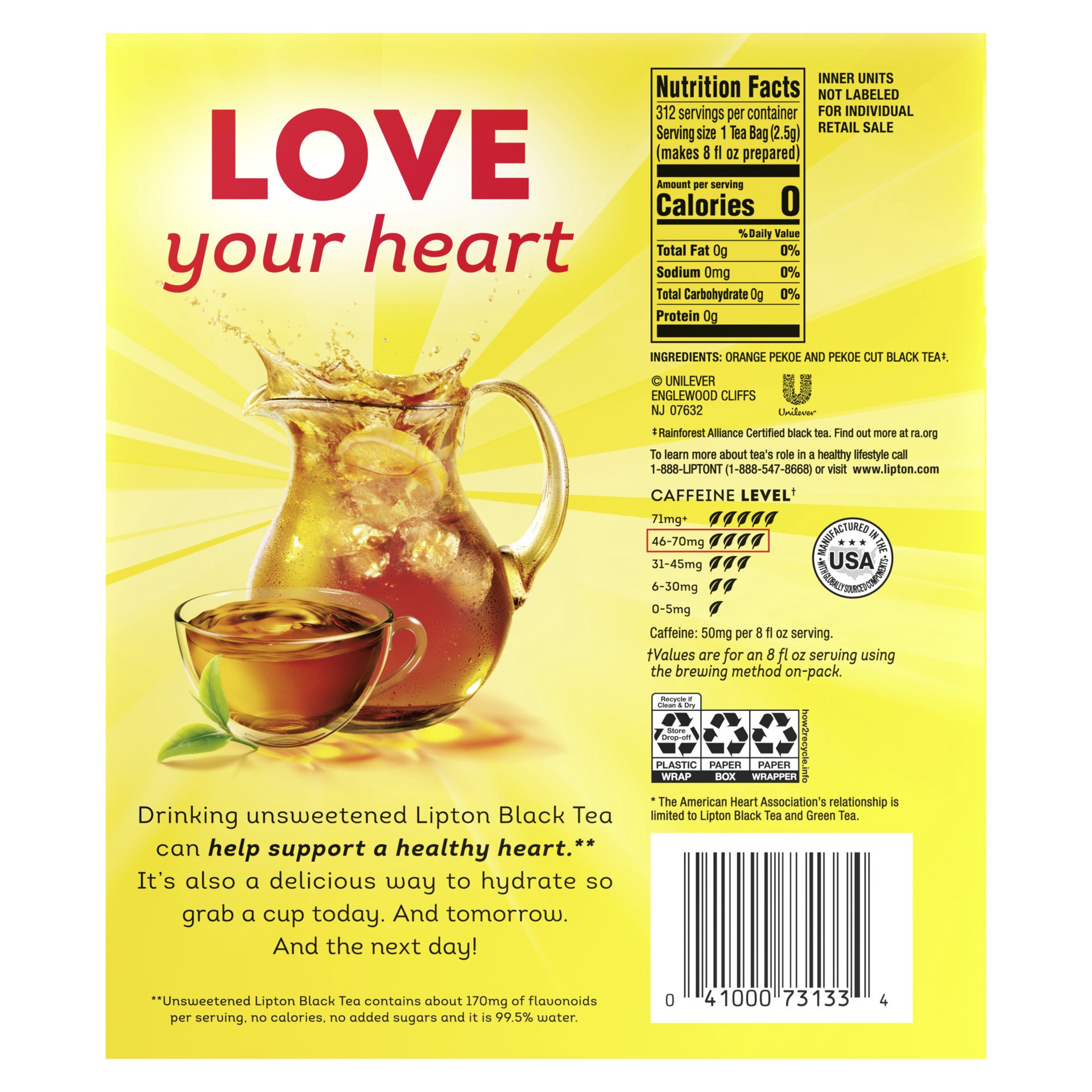 slide 2 of 6, Lipton Tea 3 ea, 3 ct