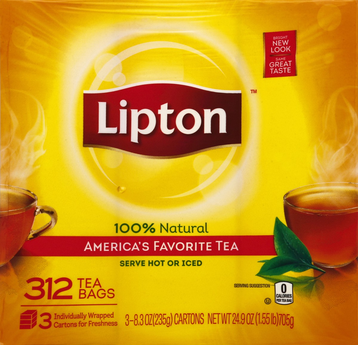 slide 1 of 6, Lipton Tea 3 ea, 3 ct