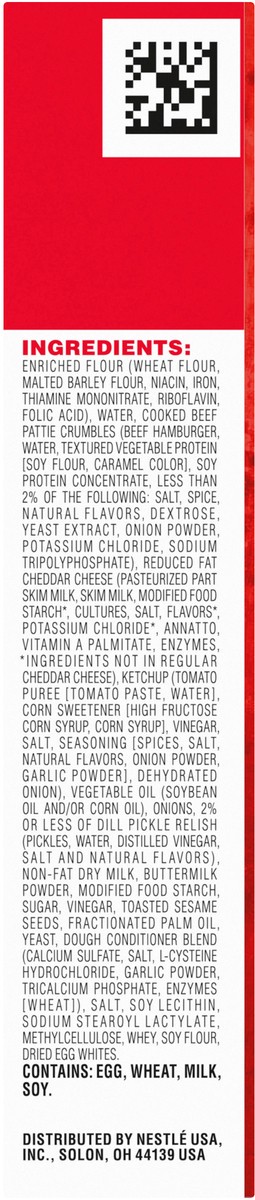 slide 3 of 8, Hot Pockets Frozen Snacks Drive Thru Menu Style Classic Cheeseburger Sesame Seed Bun Crust Frozen Sandwiches, 8.5 oz