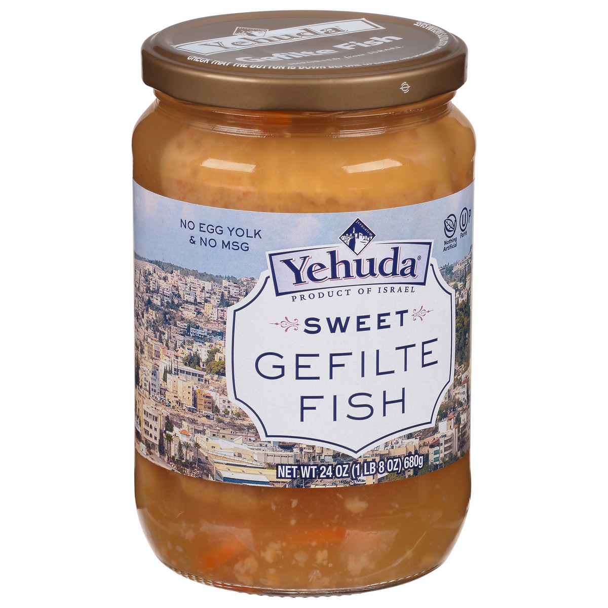 slide 3 of 12, Yehuda Sweet Gefilte Fish 24 oz, 24 oz