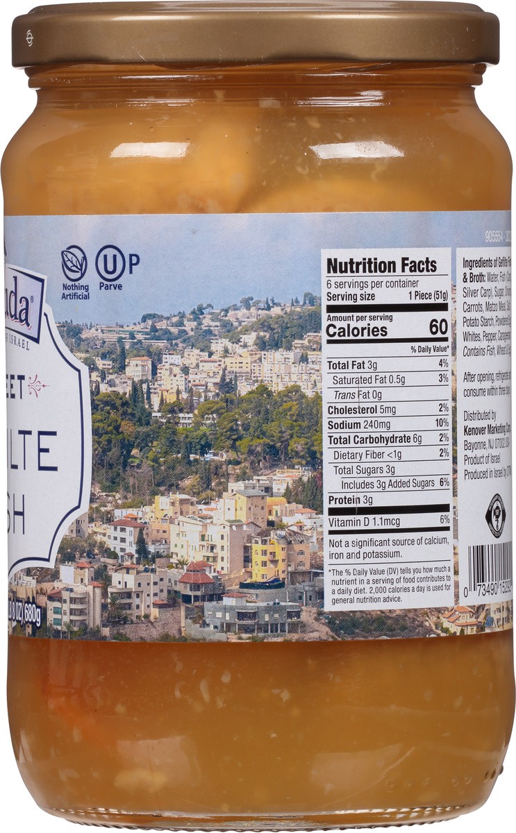 slide 8 of 12, Yehuda Sweet Gefilte Fish 24 oz, 24 oz