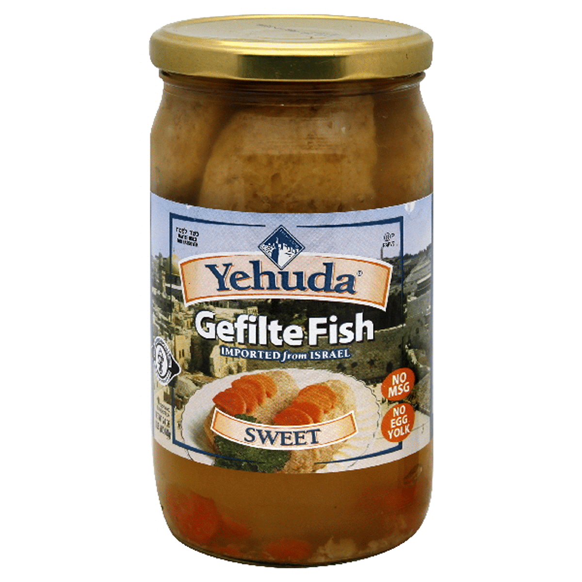 slide 1 of 1, Yehuda Sweet Gefilte Fish, 24 oz