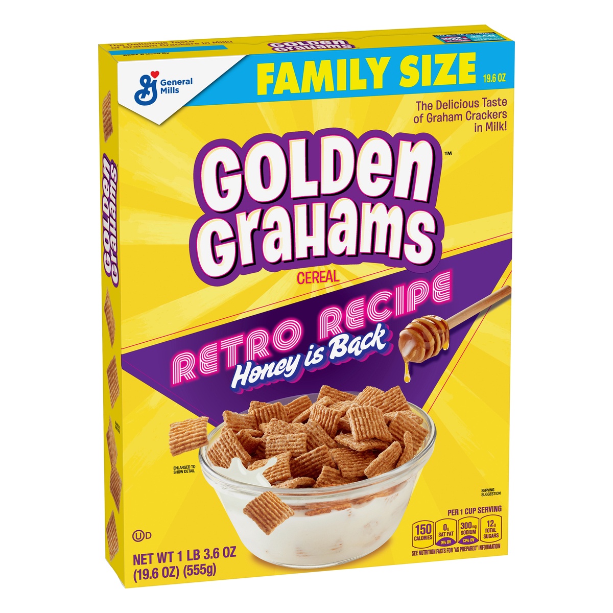 slide 2 of 10, Golden Grahams Family Size Cereal, 19.6 oz