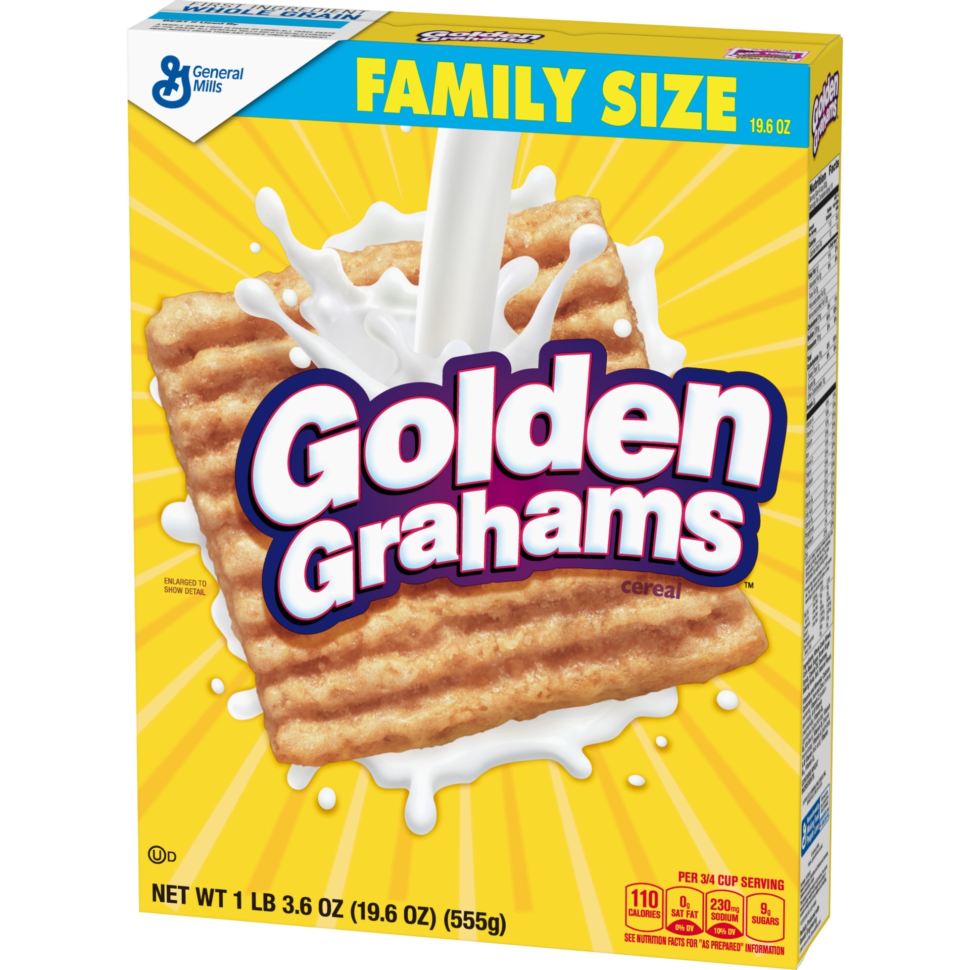 slide 1 of 10, Golden Grahams Family Size Cereal, 19.6 oz