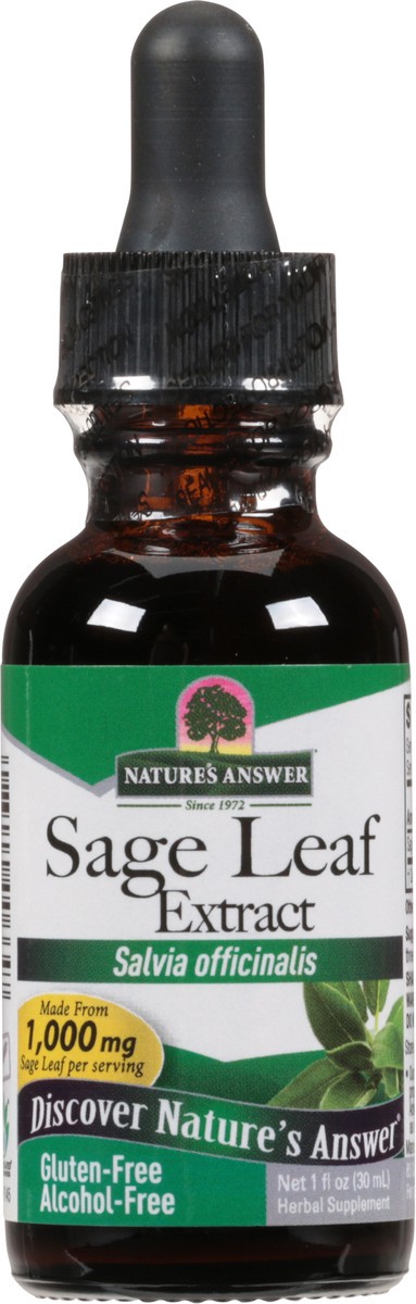 slide 12 of 12, Nature's Answer 1000 mg Sage Leaf Extract 1 fl oz, 1 fl oz