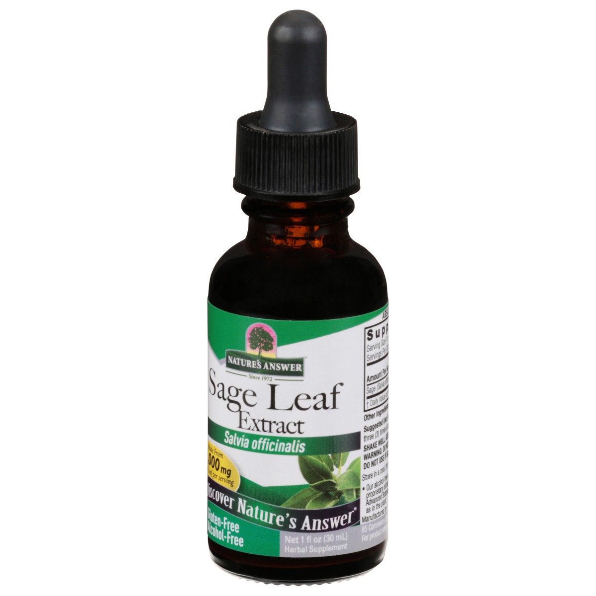 slide 7 of 12, Nature's Answer 1000 mg Sage Leaf Extract 1 fl oz, 1 fl oz