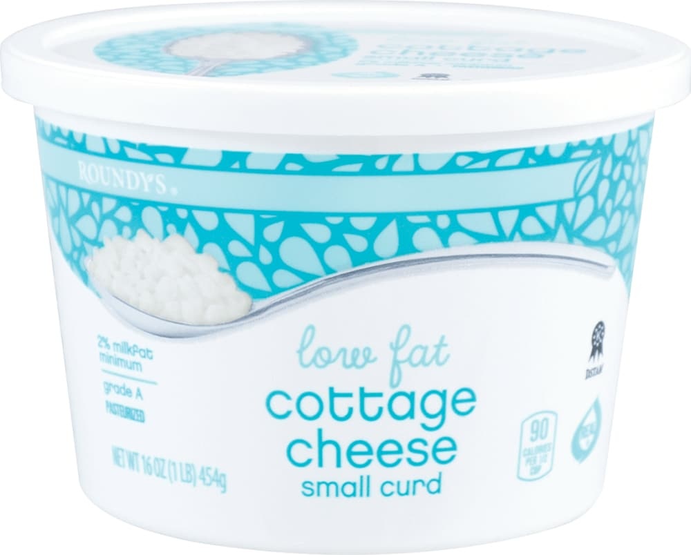 slide 1 of 1, Roundy's Roundys Lowfat Cottage Cheese 2, 16 oz