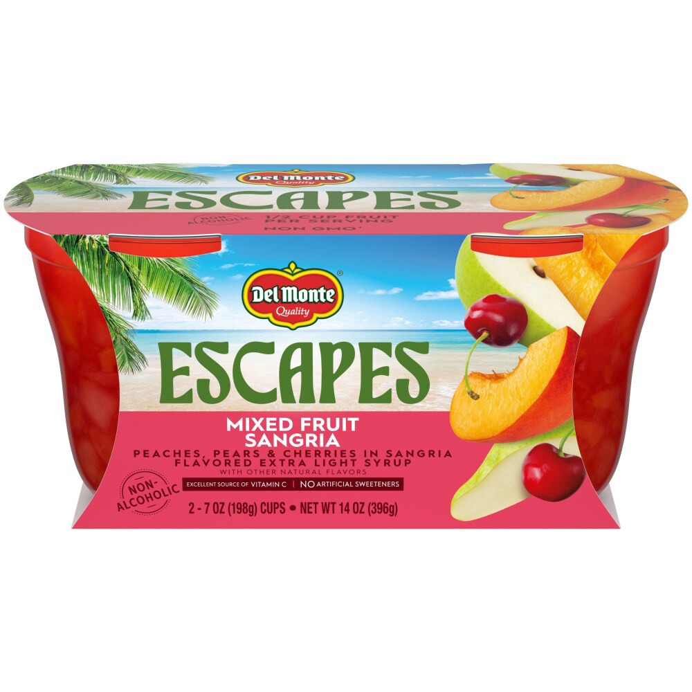 slide 1 of 6, Del Monte® Escapes Mixed Fruit Sangria, 2 ct; 7 oz