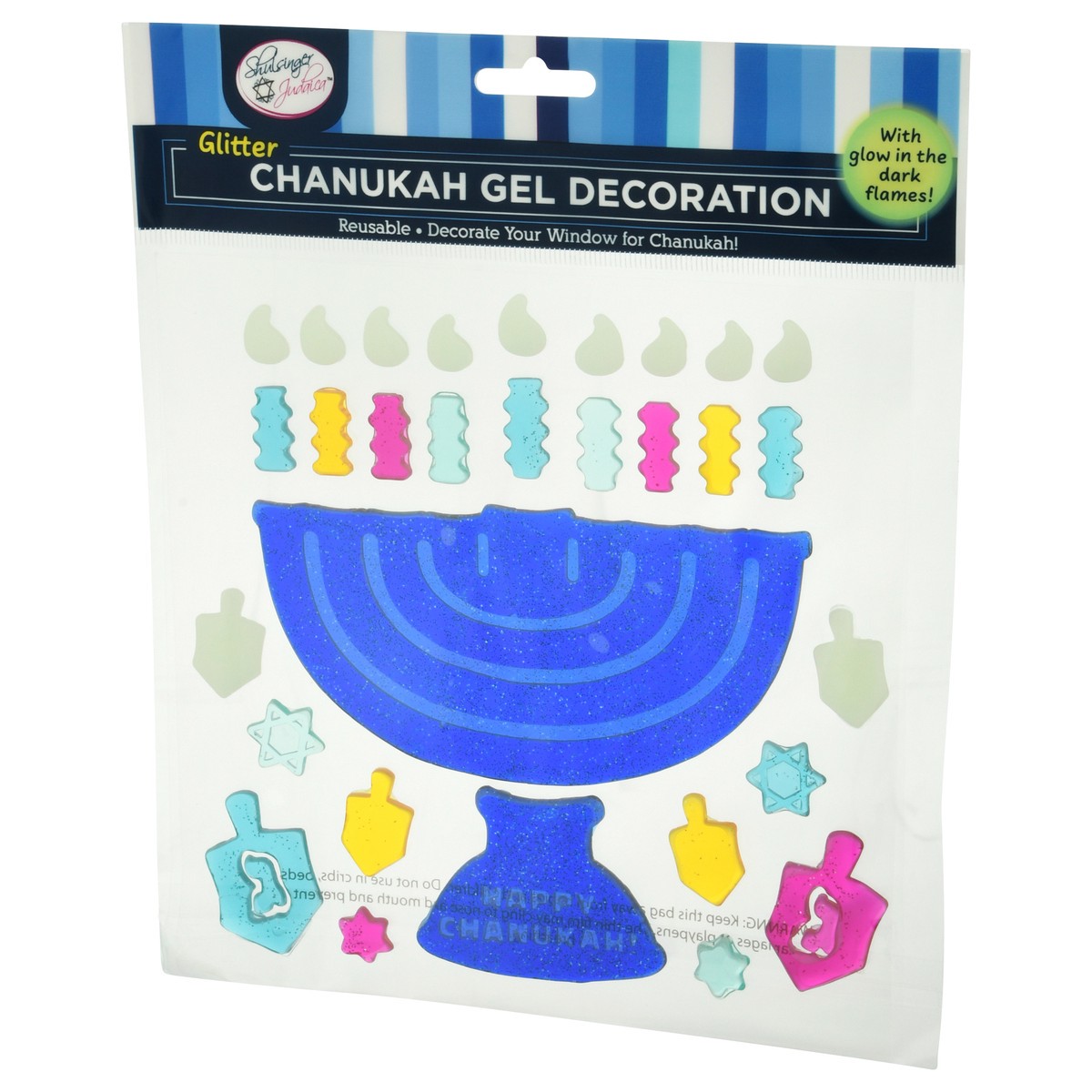 slide 8 of 9, Rite Lite Glitter Chanukah Gel Decoration 1 ea Bag, 1 ct