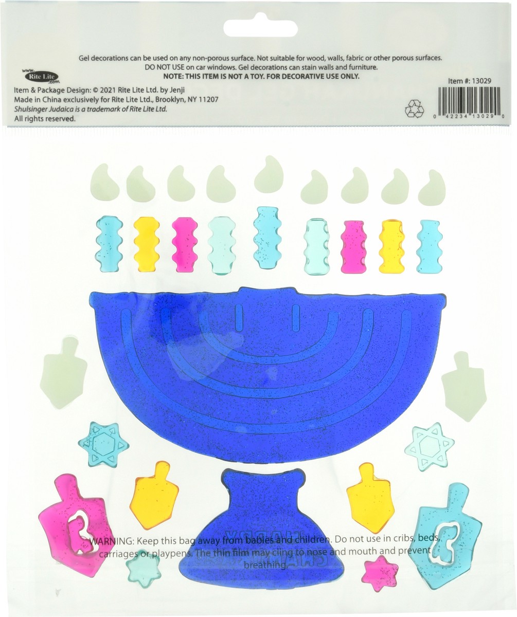 slide 9 of 9, Rite Lite Glitter Chanukah Gel Decoration 1 ea Bag, 1 ct