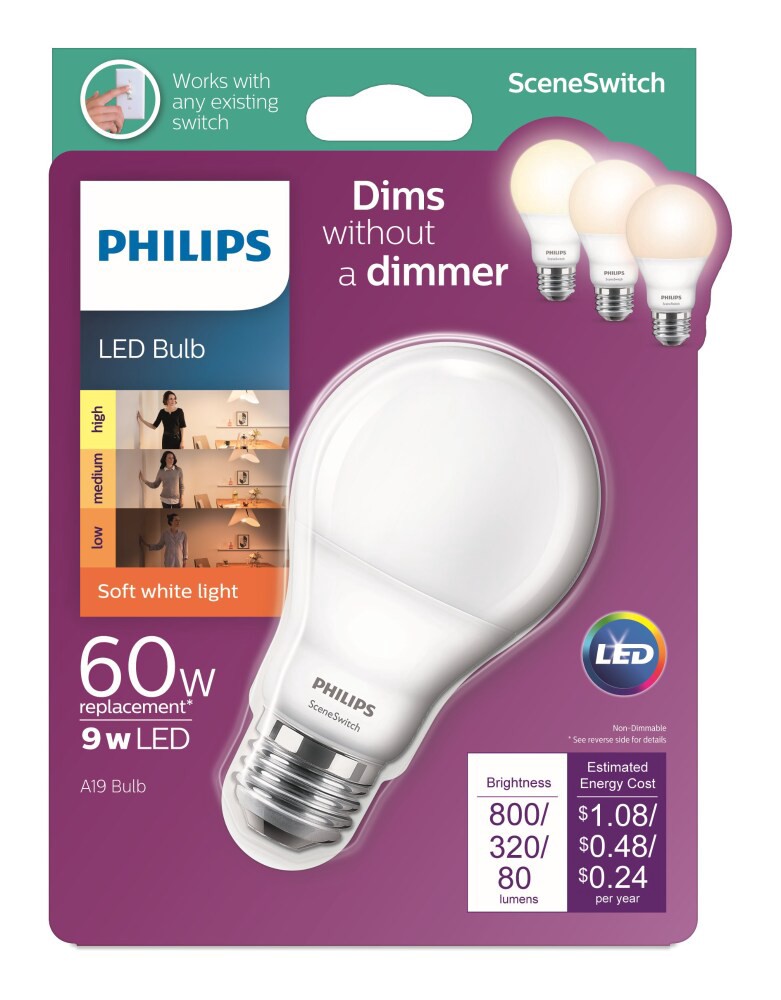 slide 1 of 6, Philips Light Bulb 1 ea, 1 ct