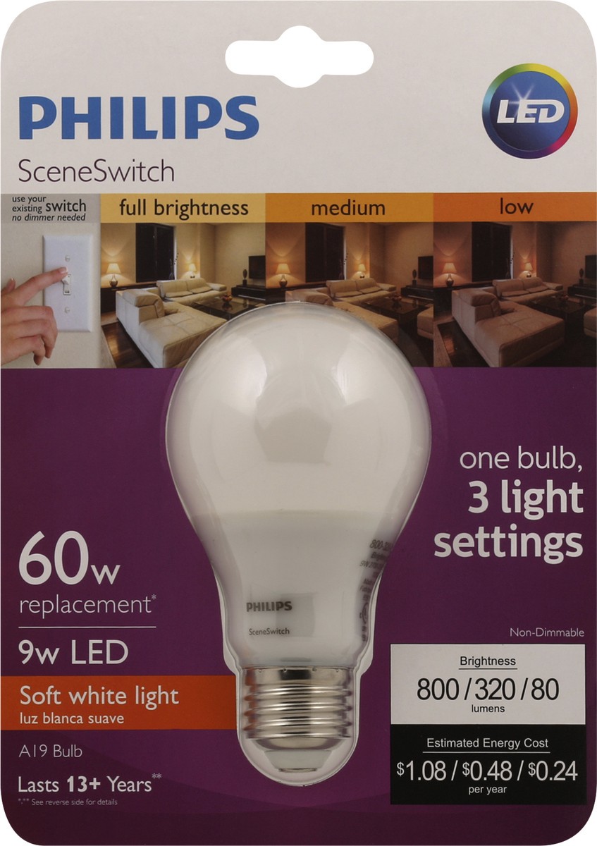 slide 5 of 6, Philips Light Bulb 1 ea, 1 ct