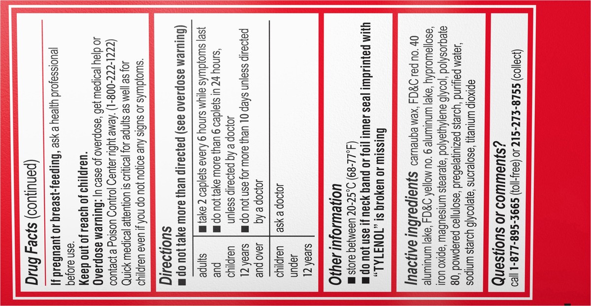 slide 4 of 7, Tylenol Extra Strength Coated Tablets - Acetaminophen - 100ct, 100 ct