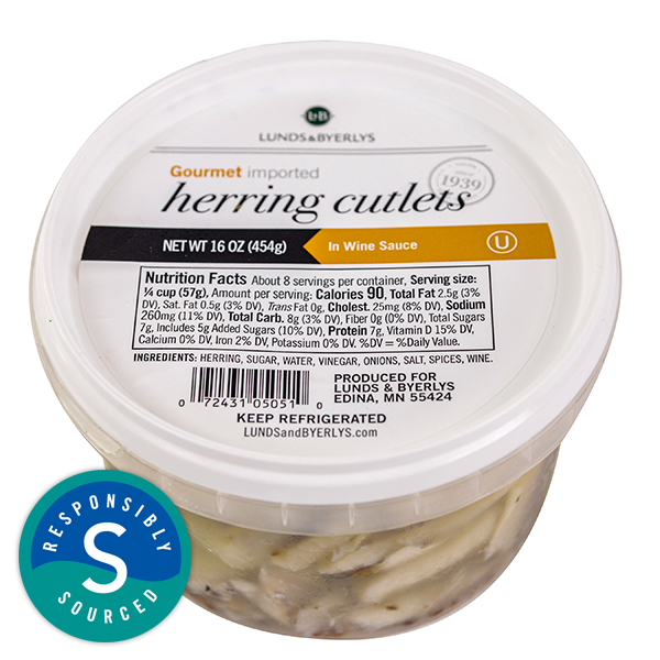 L&B Lunds Byerlys Lunds & Byerlys L&B Herring Cutlets In Wine Sauce 16 oz Shipt