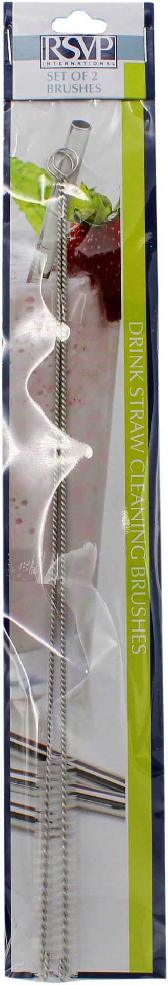 slide 1 of 1, RSVP International Drinking Straw Cleaning Brush Set, 2 ct