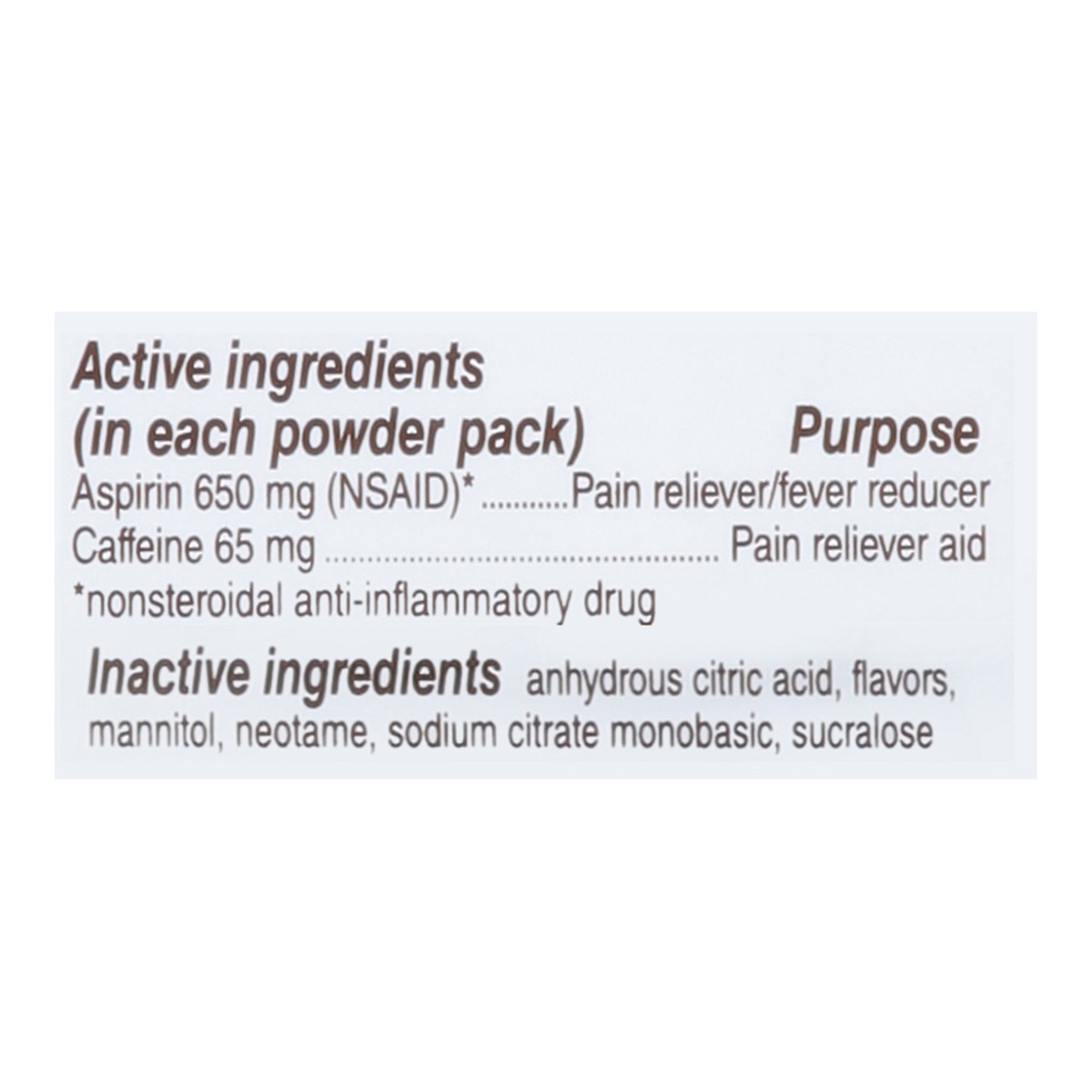 slide 7 of 13, Bayer Powder Packs 650 mg Rapid Relief Raspberry Flavor Pain Reliever 10 ea, 10 ct