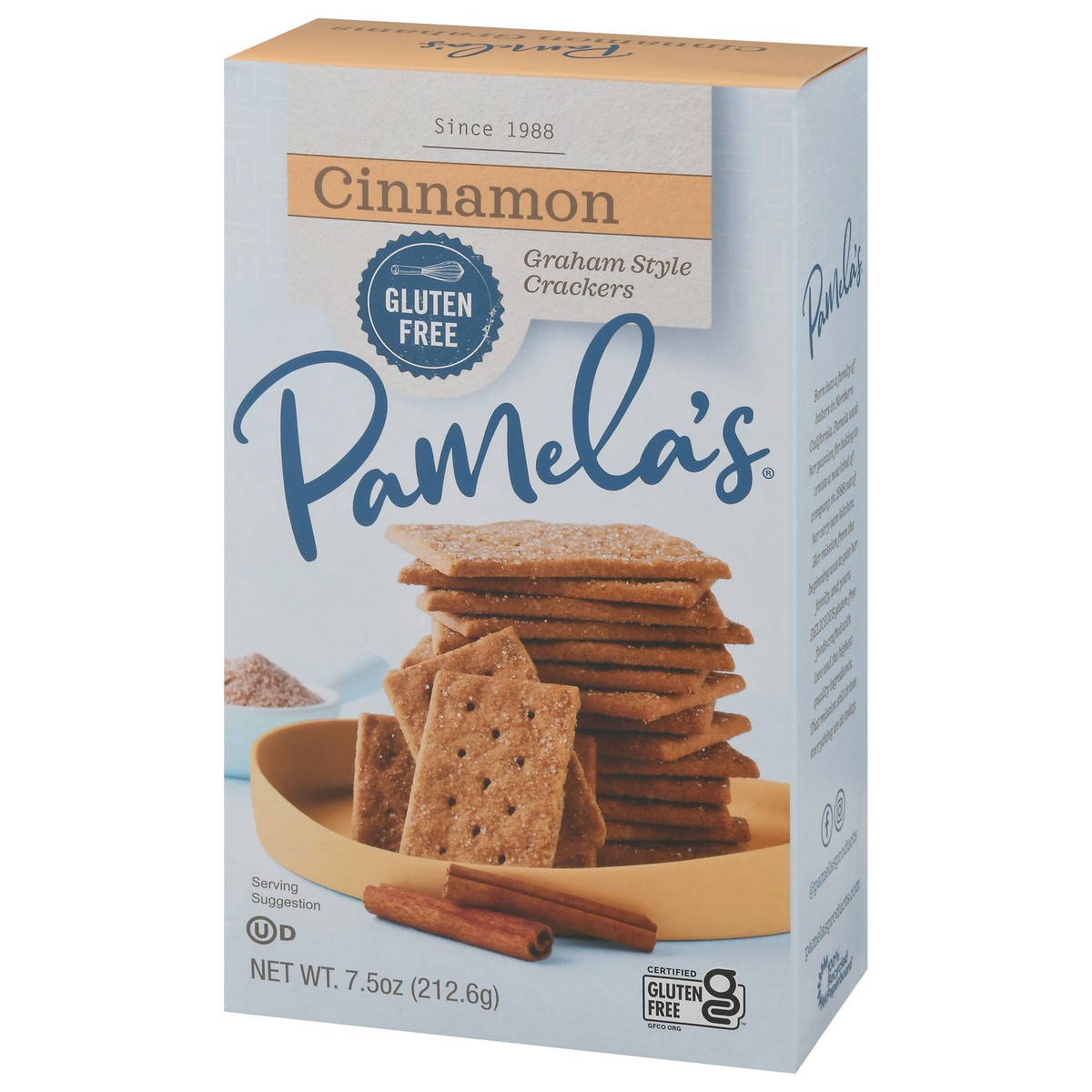slide 3 of 9, Pamela's Gluten Free Cinnamon Graham Style Crackers, 7.5 oz