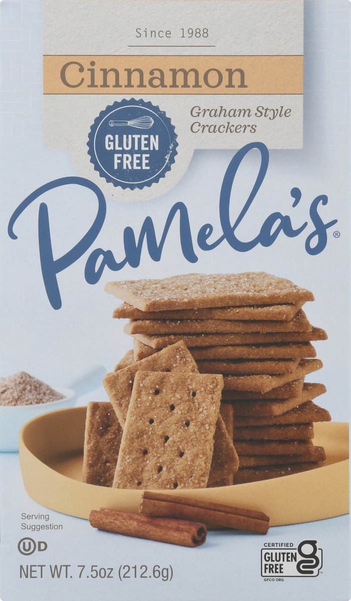 slide 6 of 9, Pamela's Gluten Free Cinnamon Graham Style Crackers, 7.5 oz