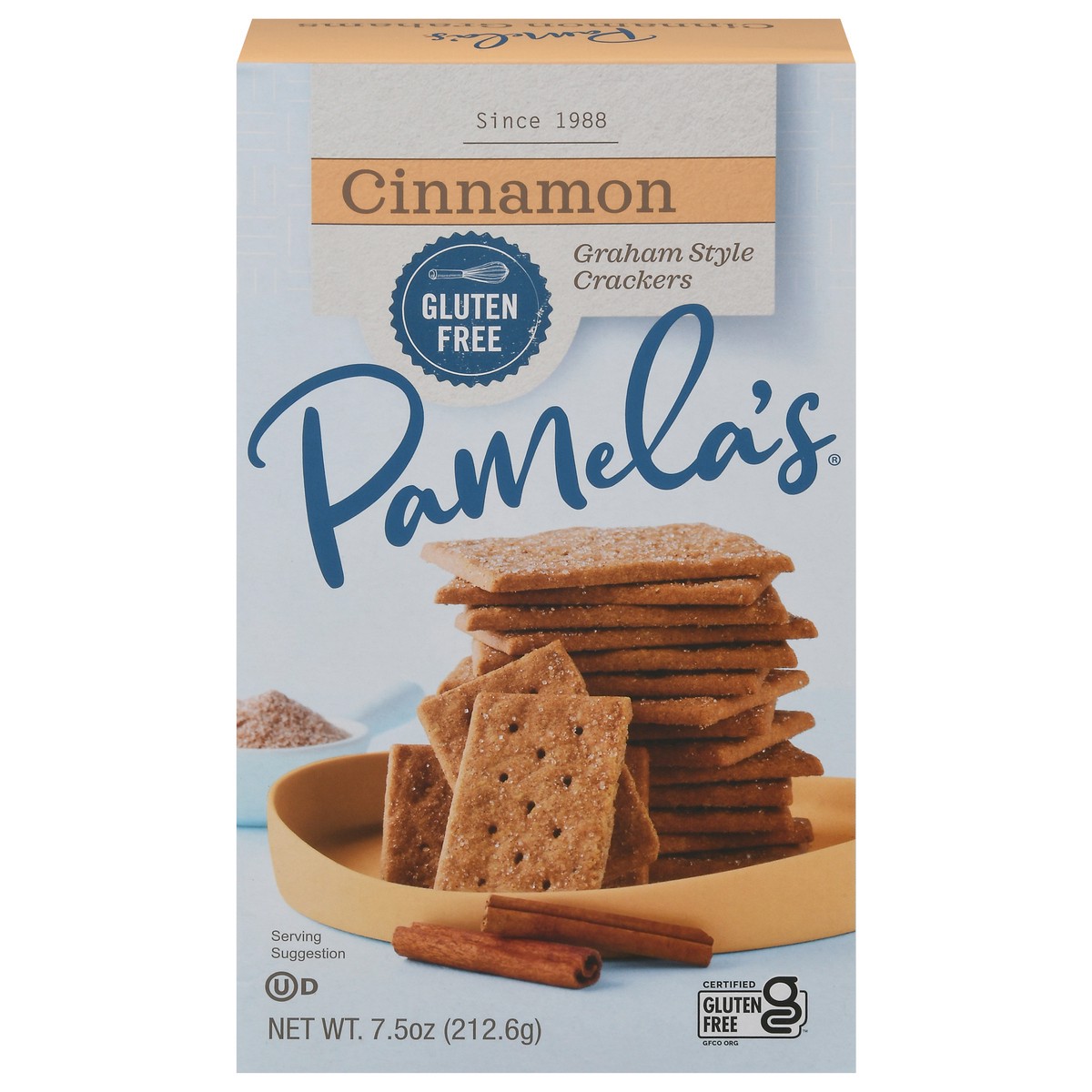 slide 1 of 9, Pamela's Gluten Free Cinnamon Graham Style Crackers, 7.5 oz