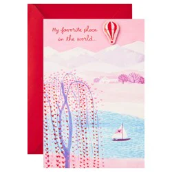 Hallmark Hot Air Balloon Valentine Valentines Day Pop Up Card for Significant Other 1 ea