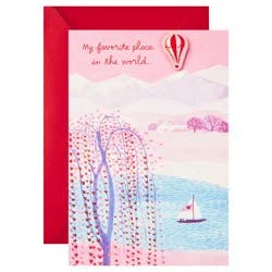 Hallmark Hot Air Balloon Valentine Valentines Day Pop Up Card for Significant Other 1 ea