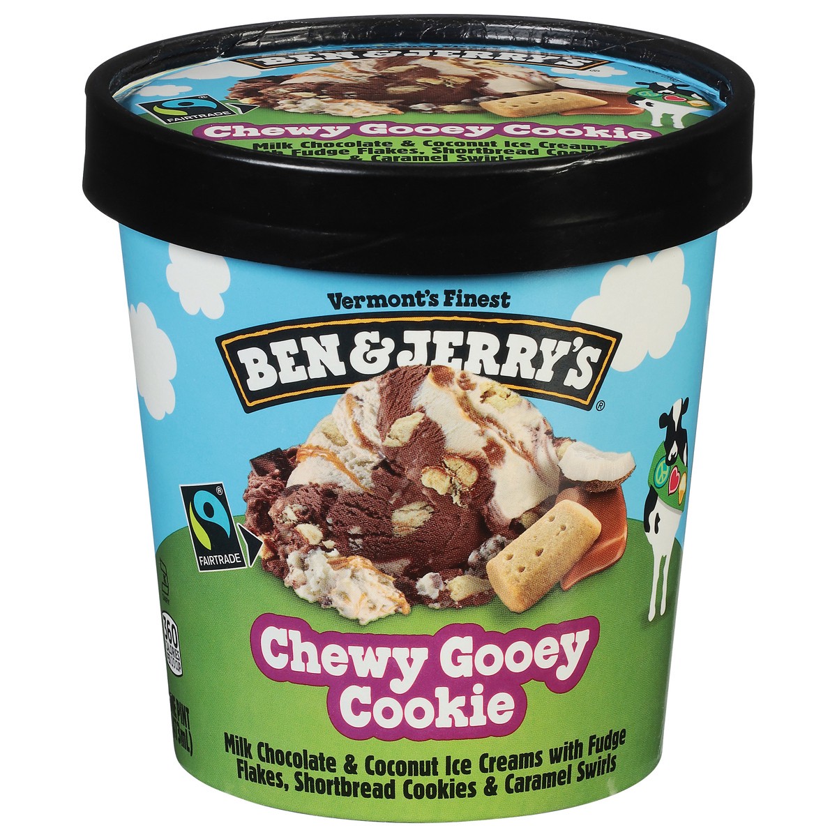 slide 1 of 9, Ben & Jerry's Ben&jerry Chwy Gooey Ckie, 16 fl oz