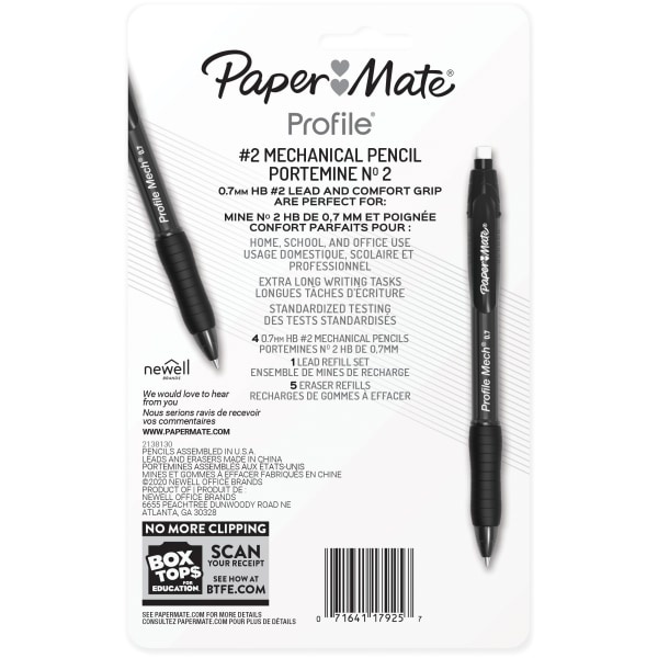 slide 2 of 3, Paper Mate Profile Mechanical Pencils - Assorted, 4 ct