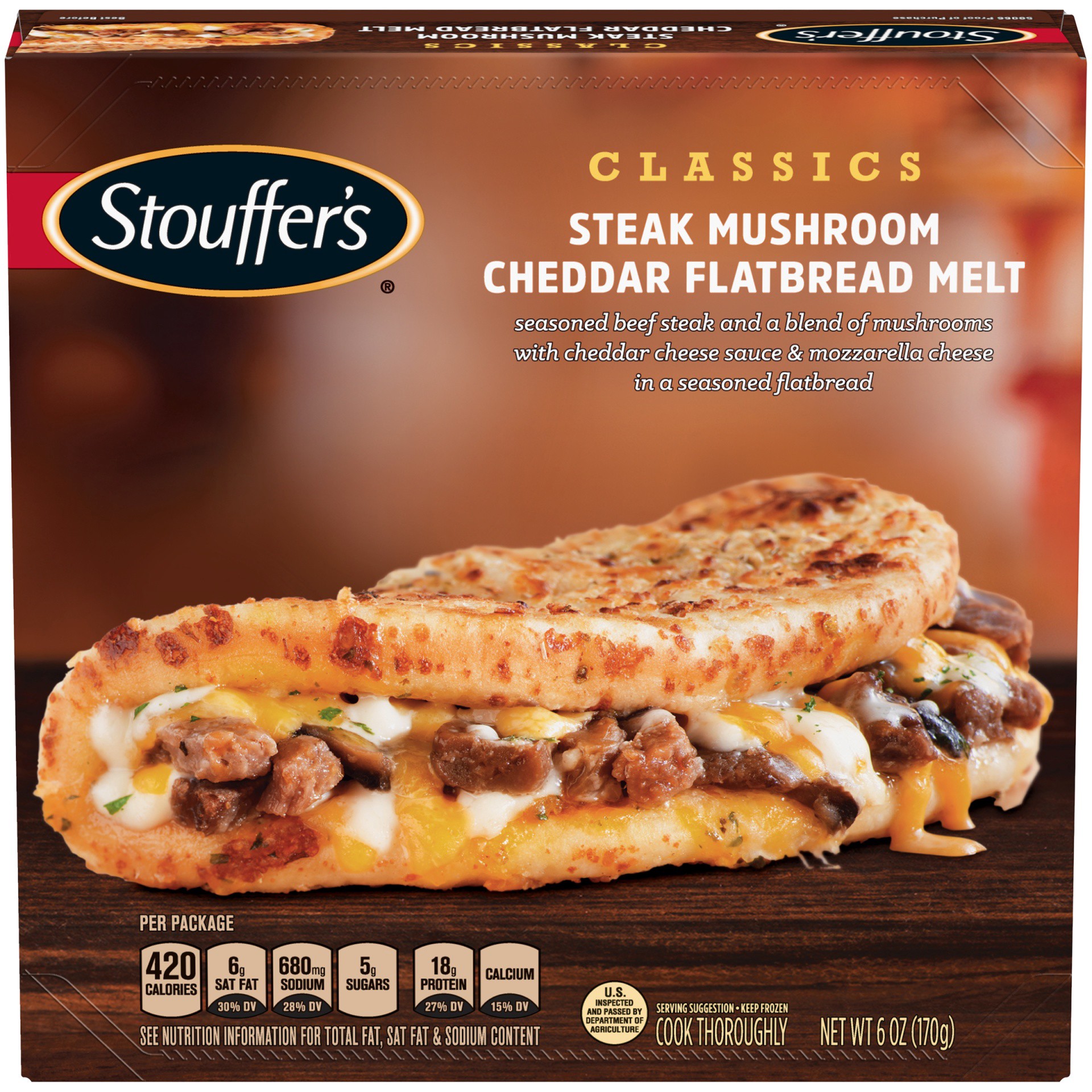 slide 3 of 10, Stouffer's Sandwich, 6 oz