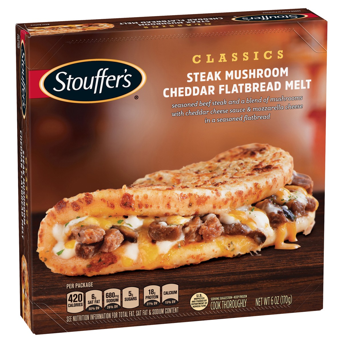 slide 1 of 10, Stouffer's Sandwich, 6 oz