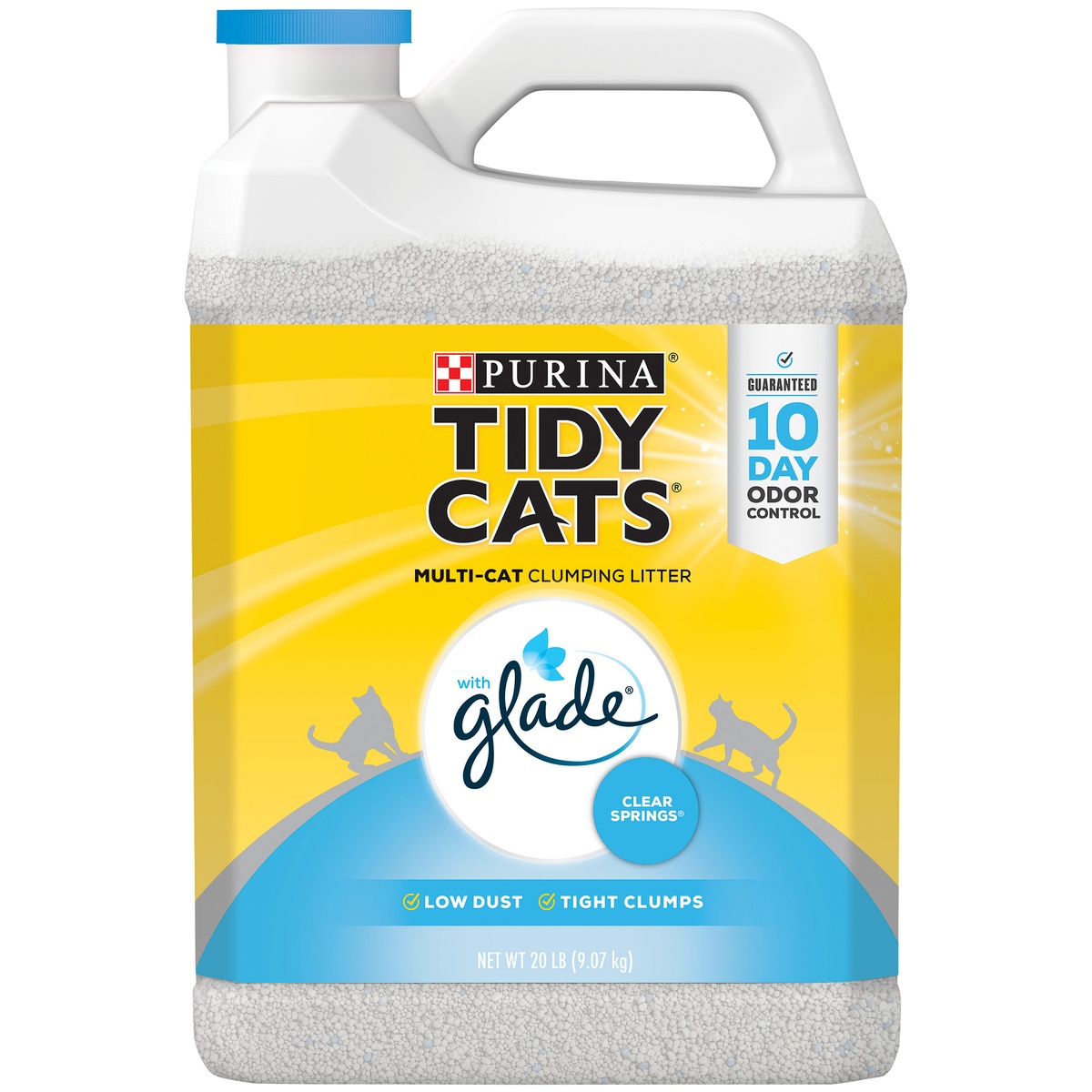 slide 1 of 1, Purina Tidy Cats Clumping Cat Litter With Glade Tough Odor Solutions For Multiple Cats, 20 lb