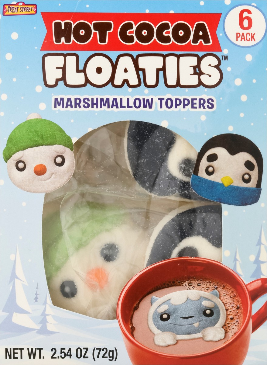 slide 12 of 13, Treat Street Floaties Hot Cocoa Marshmallow Toppers 6 Pack 6 ea, 6 ct
