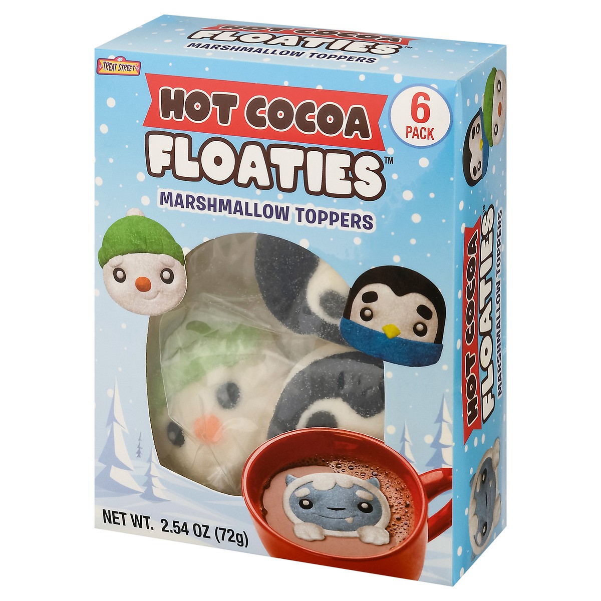 slide 4 of 13, Treat Street Floaties Hot Cocoa Marshmallow Toppers 6 Pack 6 ea, 6 ct