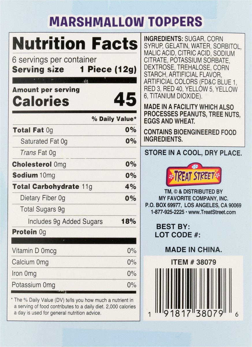 slide 11 of 13, Treat Street Floaties Hot Cocoa Marshmallow Toppers 6 Pack 6 ea, 6 ct