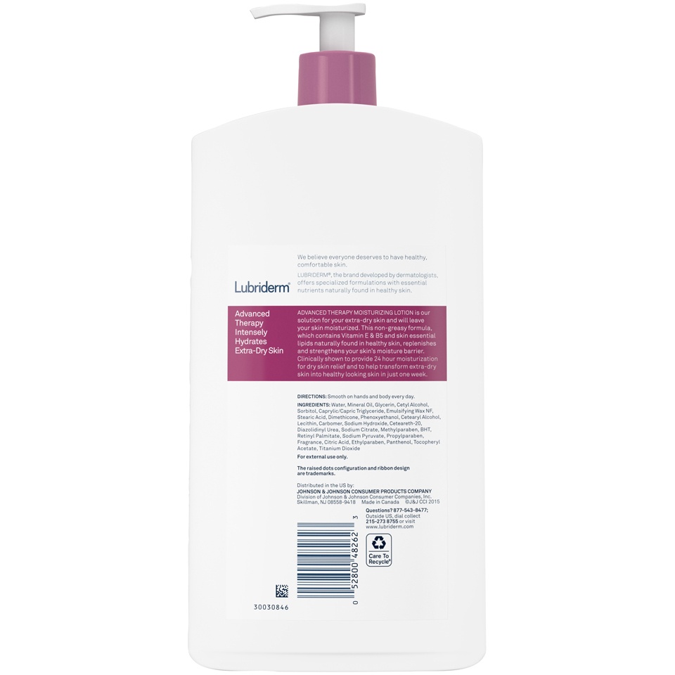 slide 6 of 6, Lubriderm Advanced Therapy Lotion For Extra Dry Skin, 24 fl oz