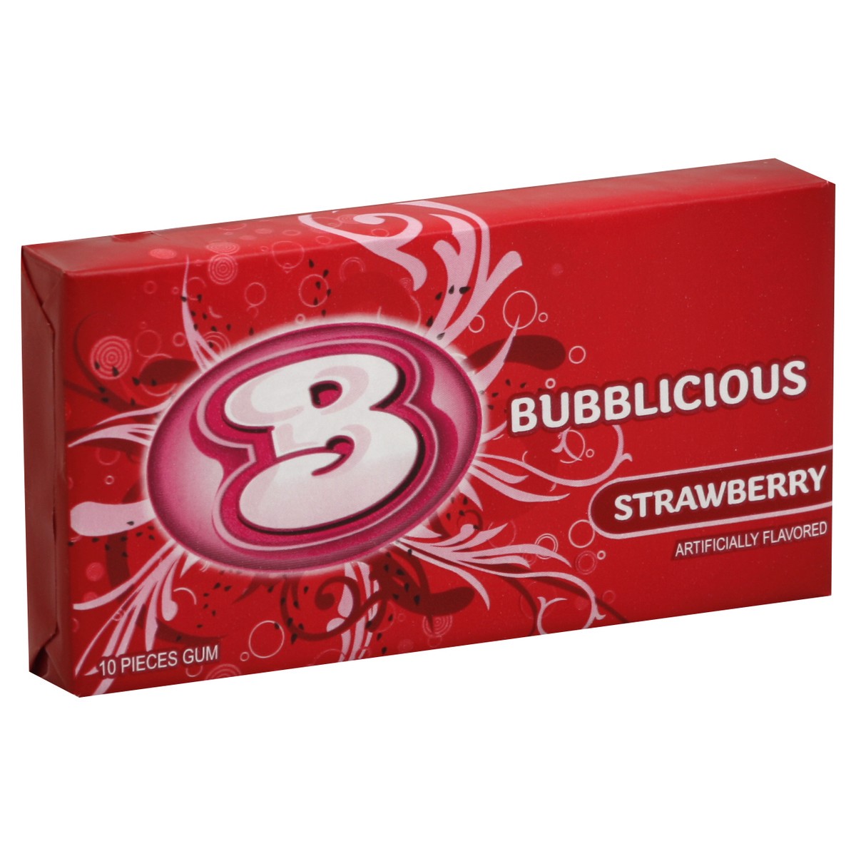 slide 5 of 5, Bubblicious Strawberry Gum 10 Piece Pack, 10 ct