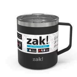 Zak Designs Zak! Designs 13oz Double Wall Stainless Steel Camp Mug - Black