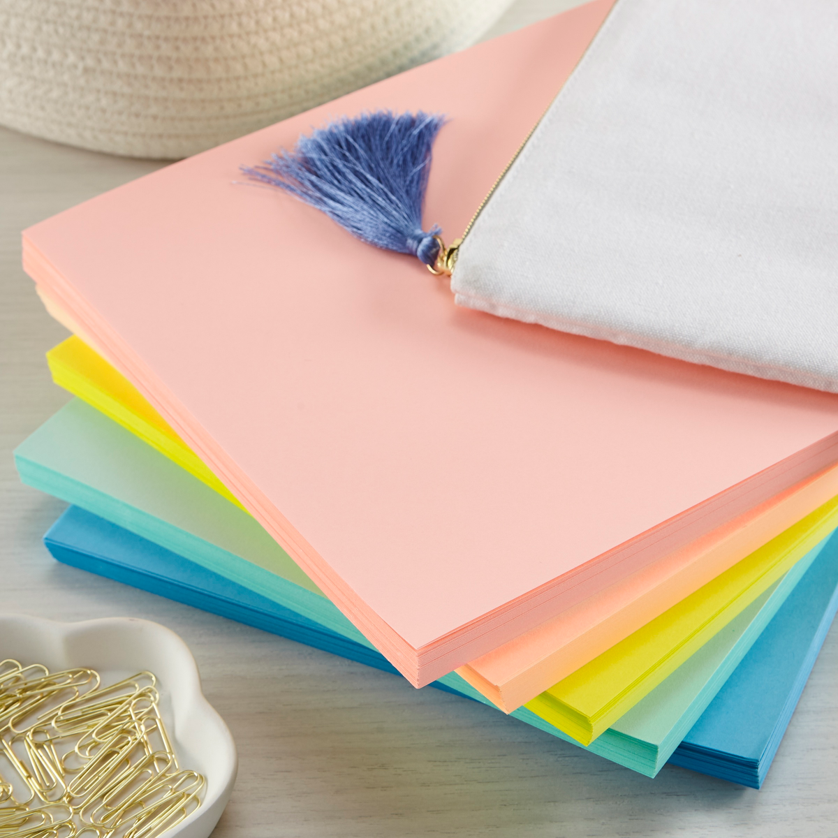 slide 3 of 5, ASTROBRIGHTS Color Paper, 8-1/2'' X 11'', 24 Lb, Assorted Colors, 500 Sheets Per Ream, Case Of 5 Reams, 500 ct