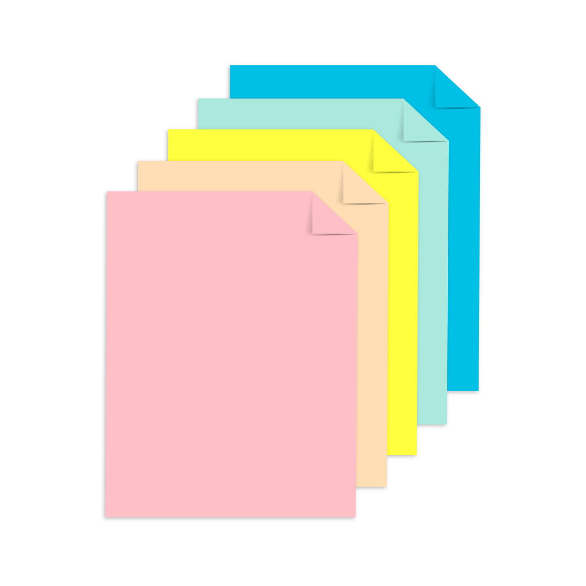 slide 4 of 5, ASTROBRIGHTS Color Paper, 8-1/2'' X 11'', 24 Lb, Assorted Colors, 500 Sheets Per Ream, Case Of 5 Reams, 500 ct