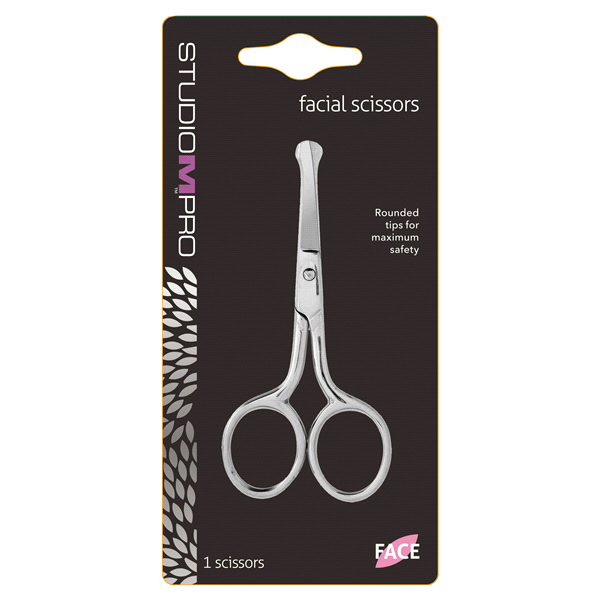 slide 1 of 1, Studio M Facial Scissors, 1 ct