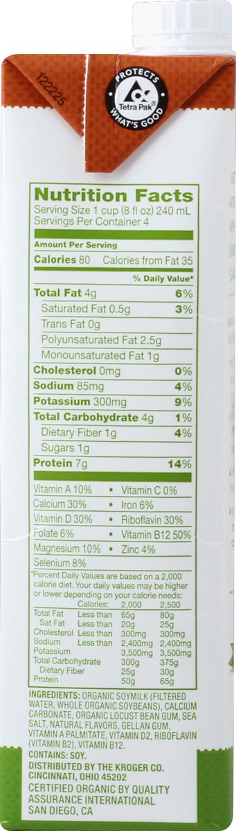 slide 3 of 5, Simple Truth Soymilk 32 oz, 32 oz