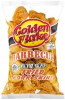 slide 1 of 11, Golden Flake Barbecue Chicharrones Fried Pork Skins, 2 oz