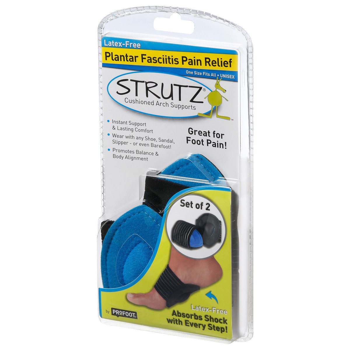 slide 3 of 9, PROFOOT Strutz Cushioned Arch Supports, 1 pair