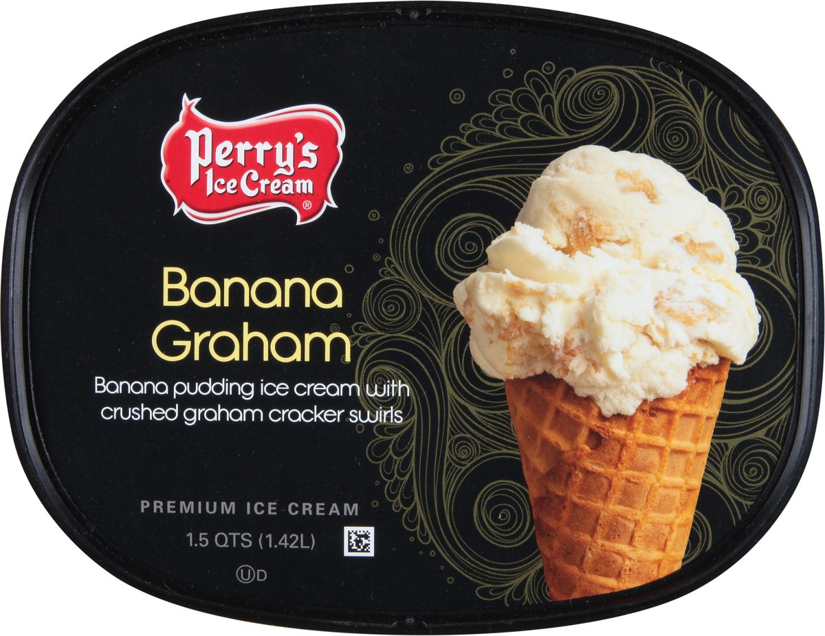 slide 9 of 9, Perry's Ice Cream Banana Graham Premium Ice Cream 1.5 qt, 1.5 qt