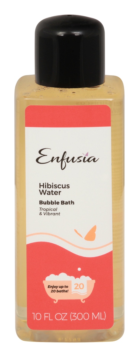 slide 1 of 1, Enfusia Hibiscus Water Bubble Bath, 10 oz