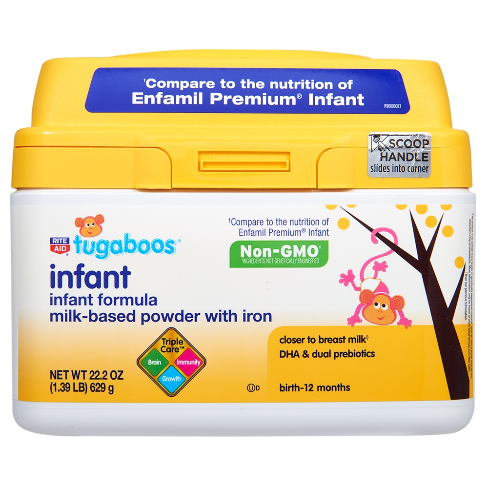 slide 1 of 4, Rite Aid Tugaboos Infant Formula, 22.2 oz