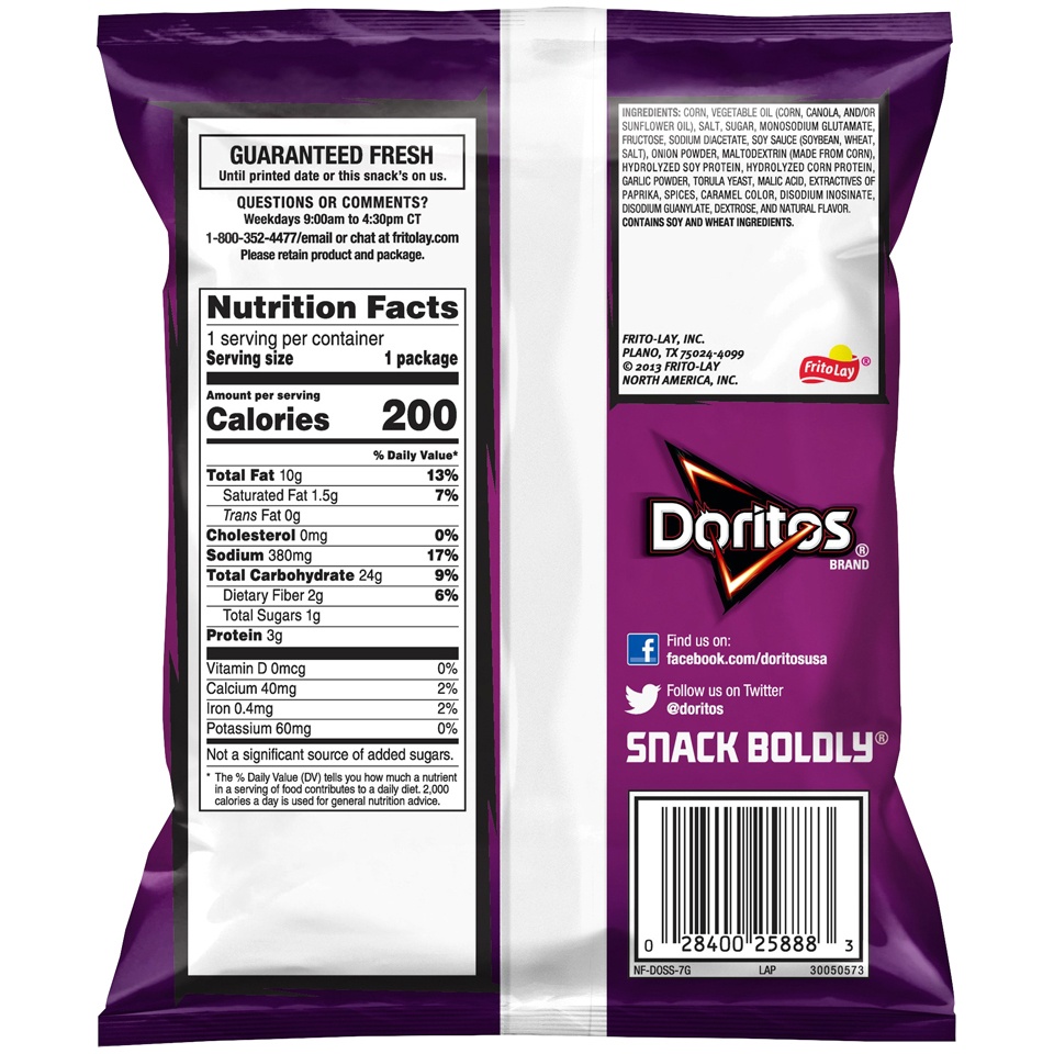 Doritos Spicy Sweet Chili Flavored Tortilla Chips PrePriced 1.3 oz Shipt