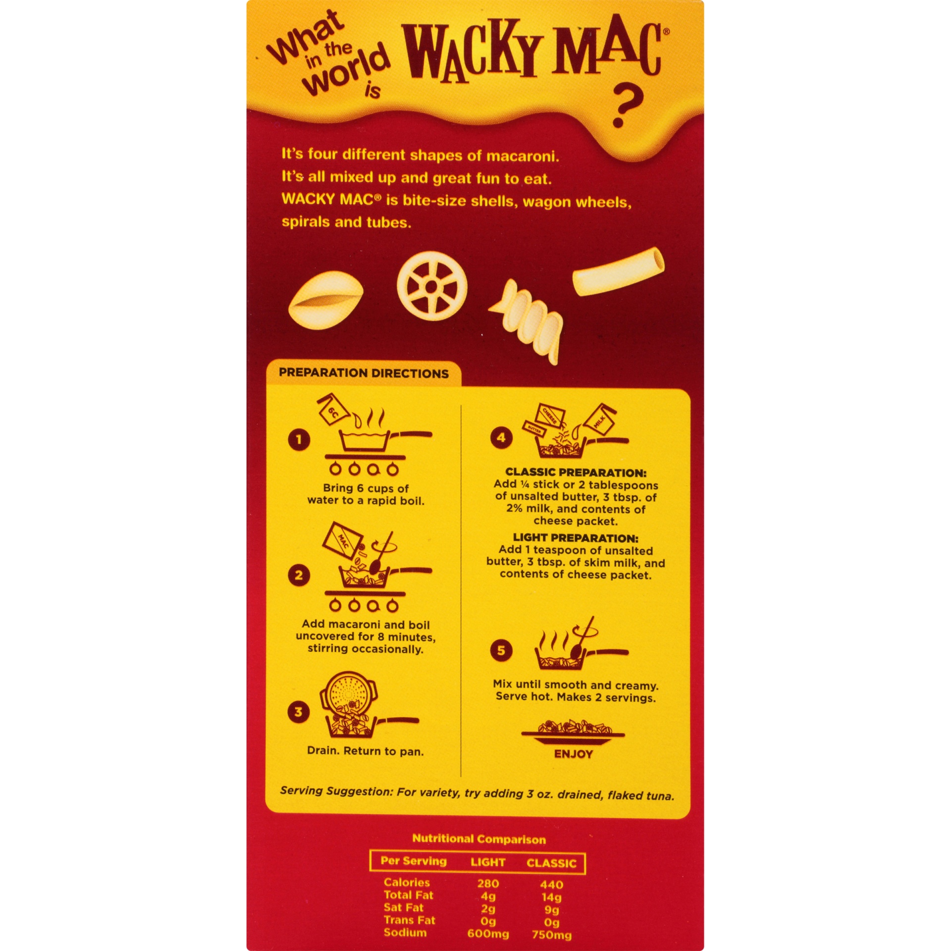 slide 6 of 8, Wacky Mac & Cheese Dinner - 5.5oz, 5.5 oz